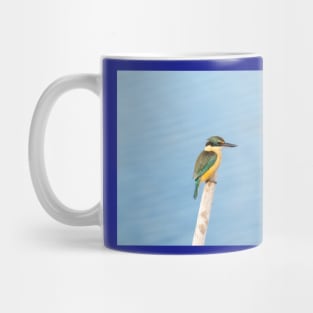 Beautiful sacred kingfisher portrait Mug